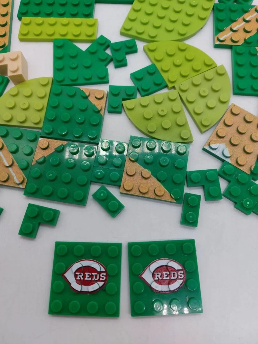 Lego Cincinnati Reds MLB Replacement Pieces Lot Of 50 READ